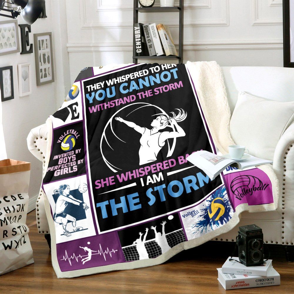 Volleyball Sherpa Fleece Blanket