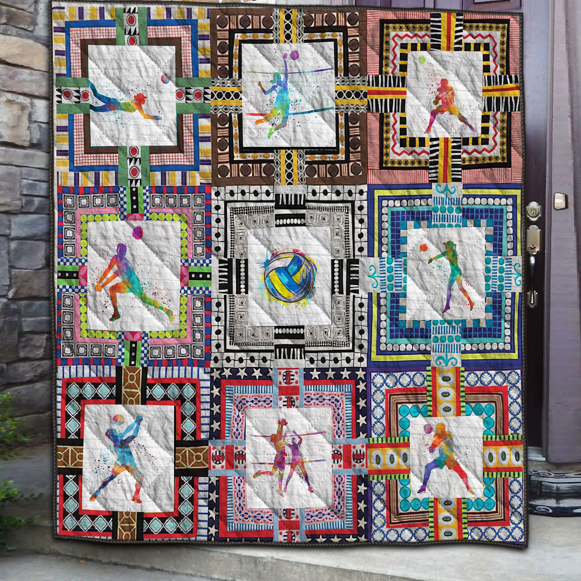Volleyball Quilt Blanket C9B010603DL