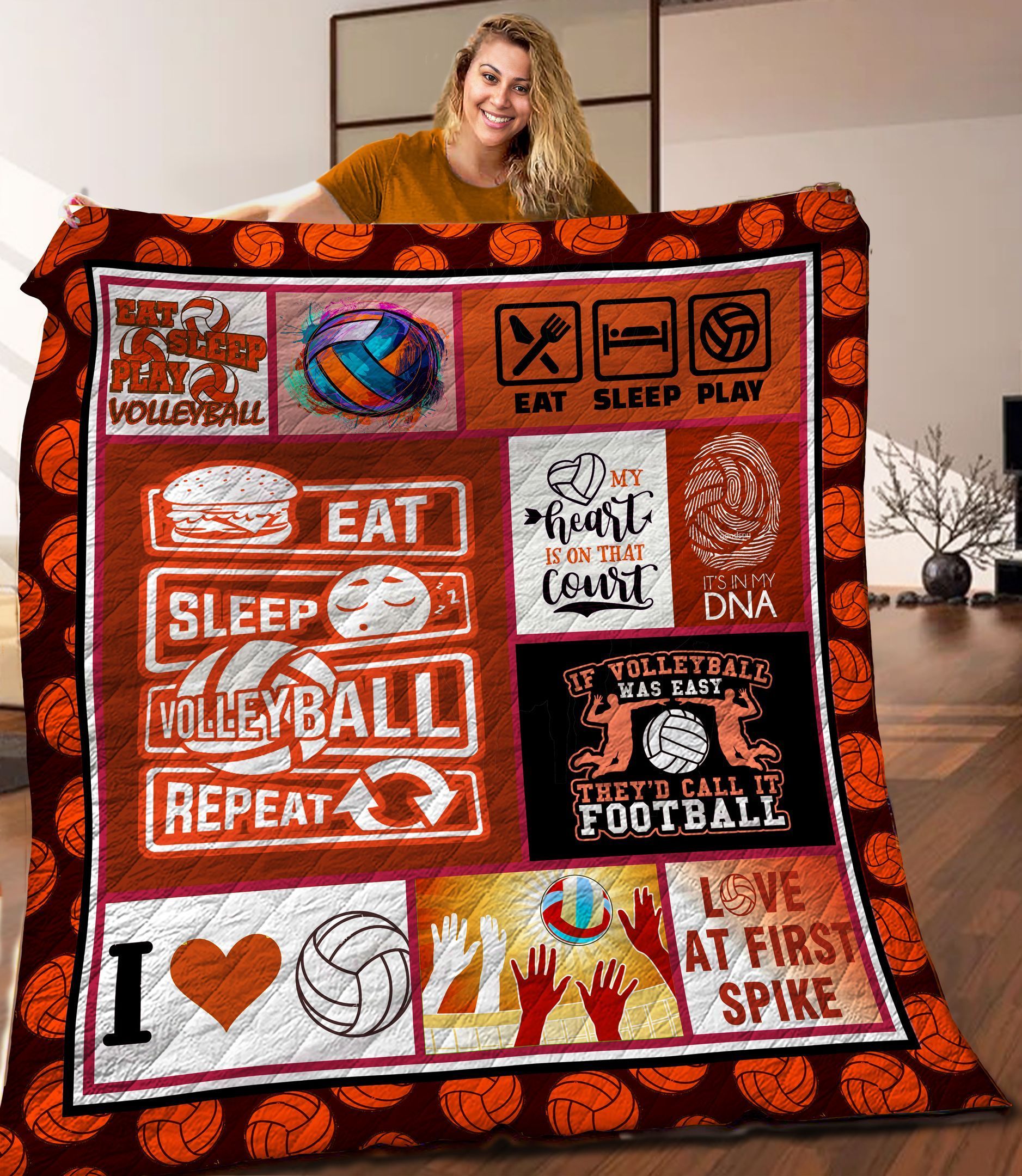 Volleyball Quilt Blanket C9B280343PT