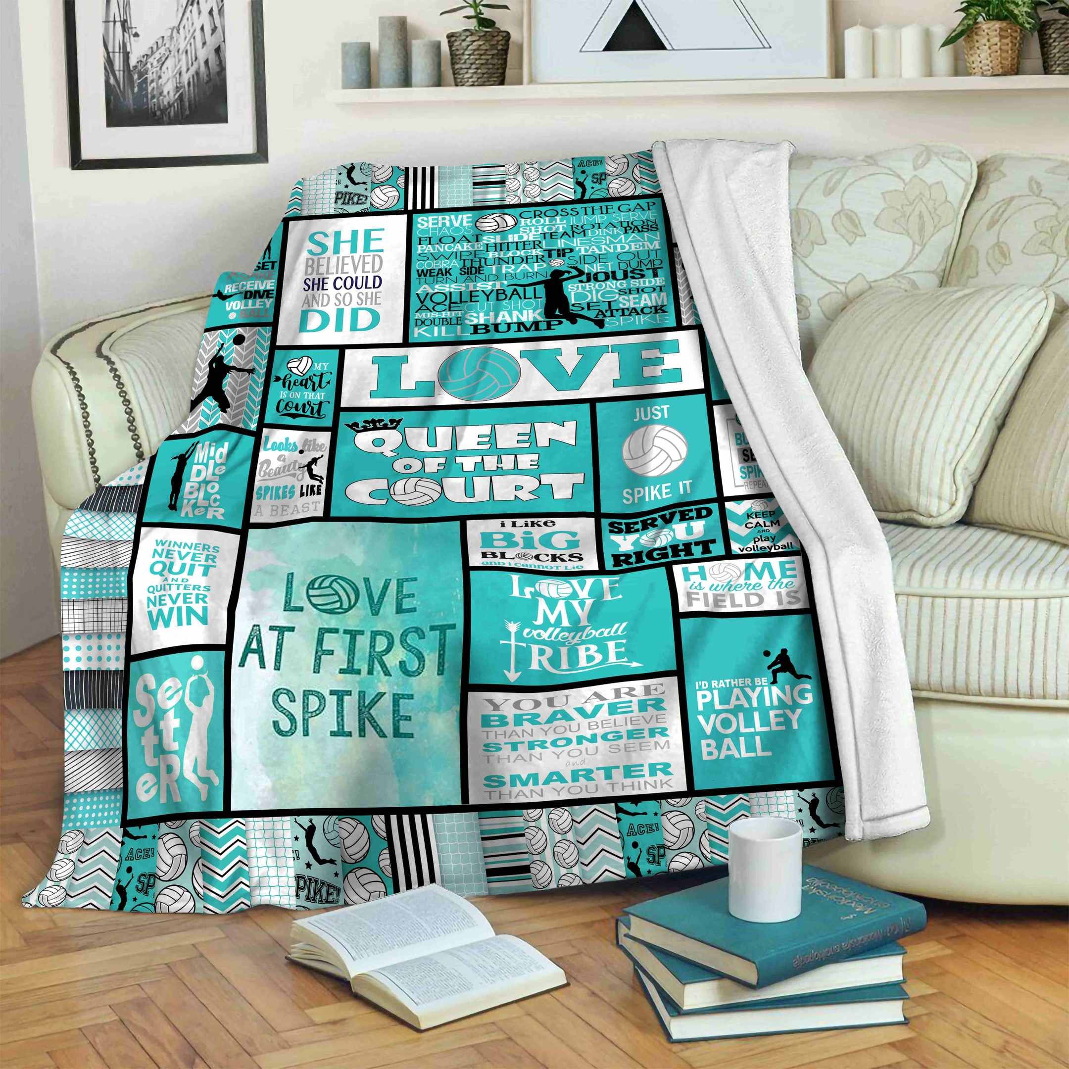 Volleyball Fleece Blanket