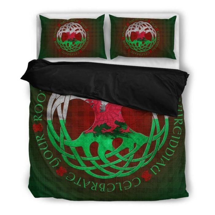 Wales Dragon Celtic Bedding Set
