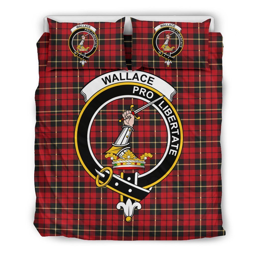 Wallace Clan Badge Tartan Bedding Set