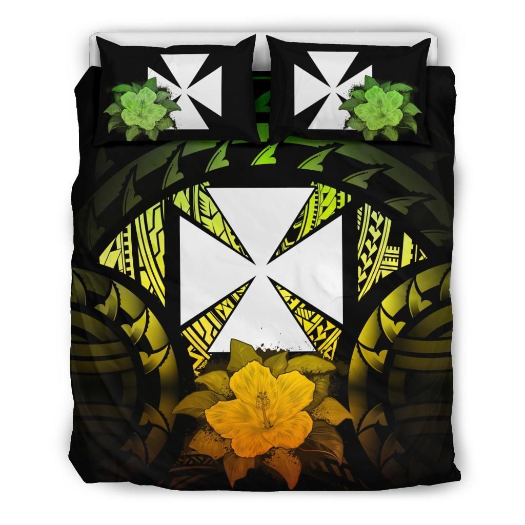 Wallis And Futuna Reggae Hibiscus Bedding Set