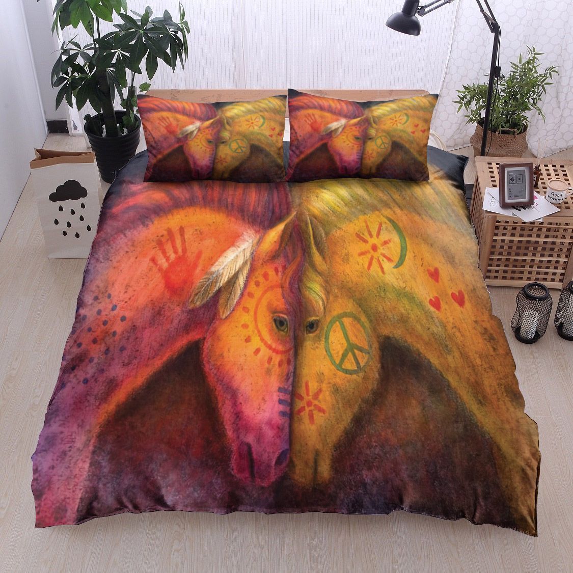 War Horse And Peace Horse Bedding Set