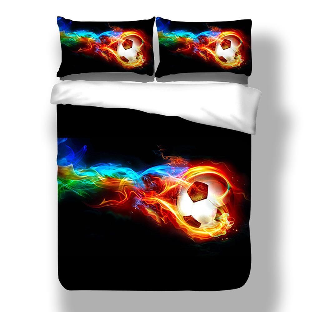 Water Firing Football Printed Bedding Set