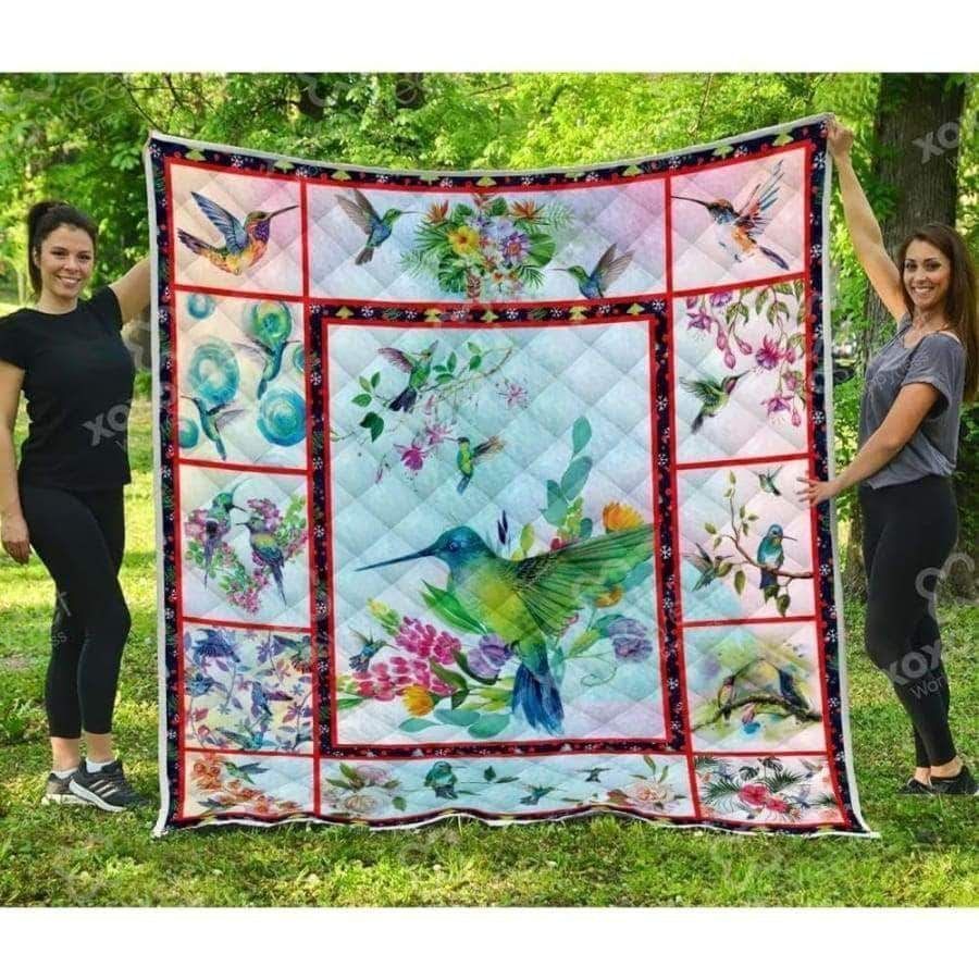 Watercolor Birds CL05100097MDQ Quilt Blanket