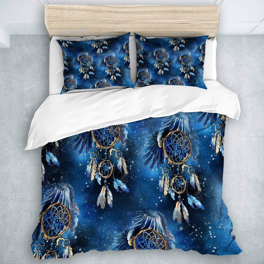 Watercolor Eagle Dreamcatcher Bedding Set