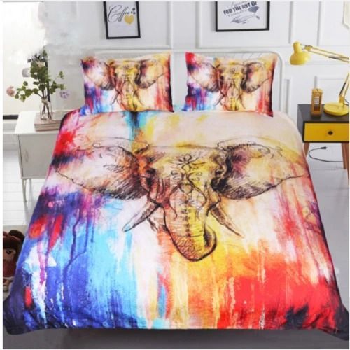 Watercolor Elephant Bedding Set