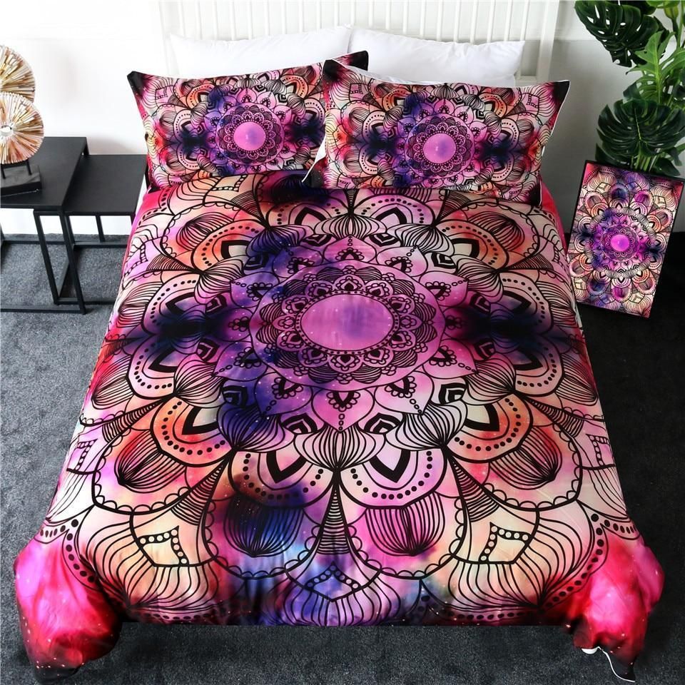 Watercolor Mandala Bedding Set