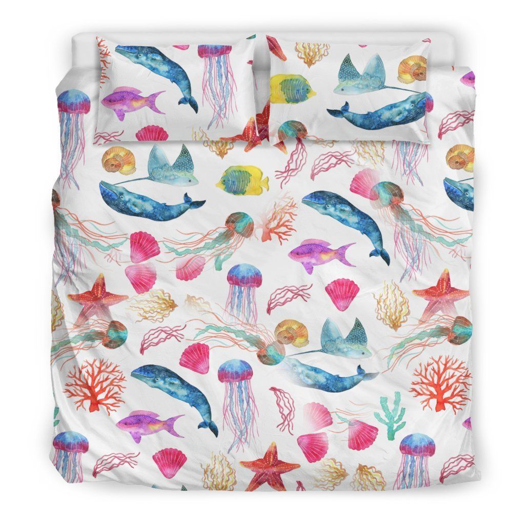 Watercolor Ocean Bedding Set