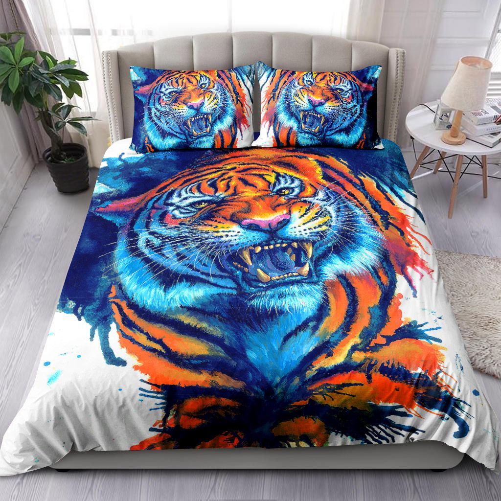 Watercolor Tiger Bedding Set