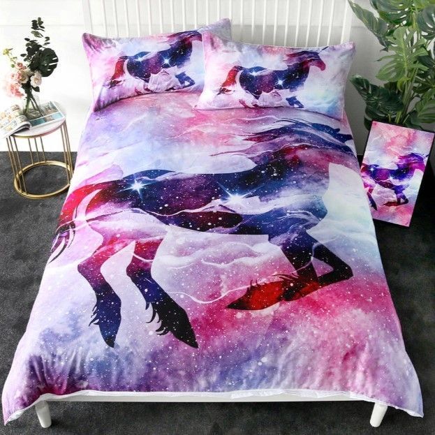 Watercolor Unicorn Bedding Set