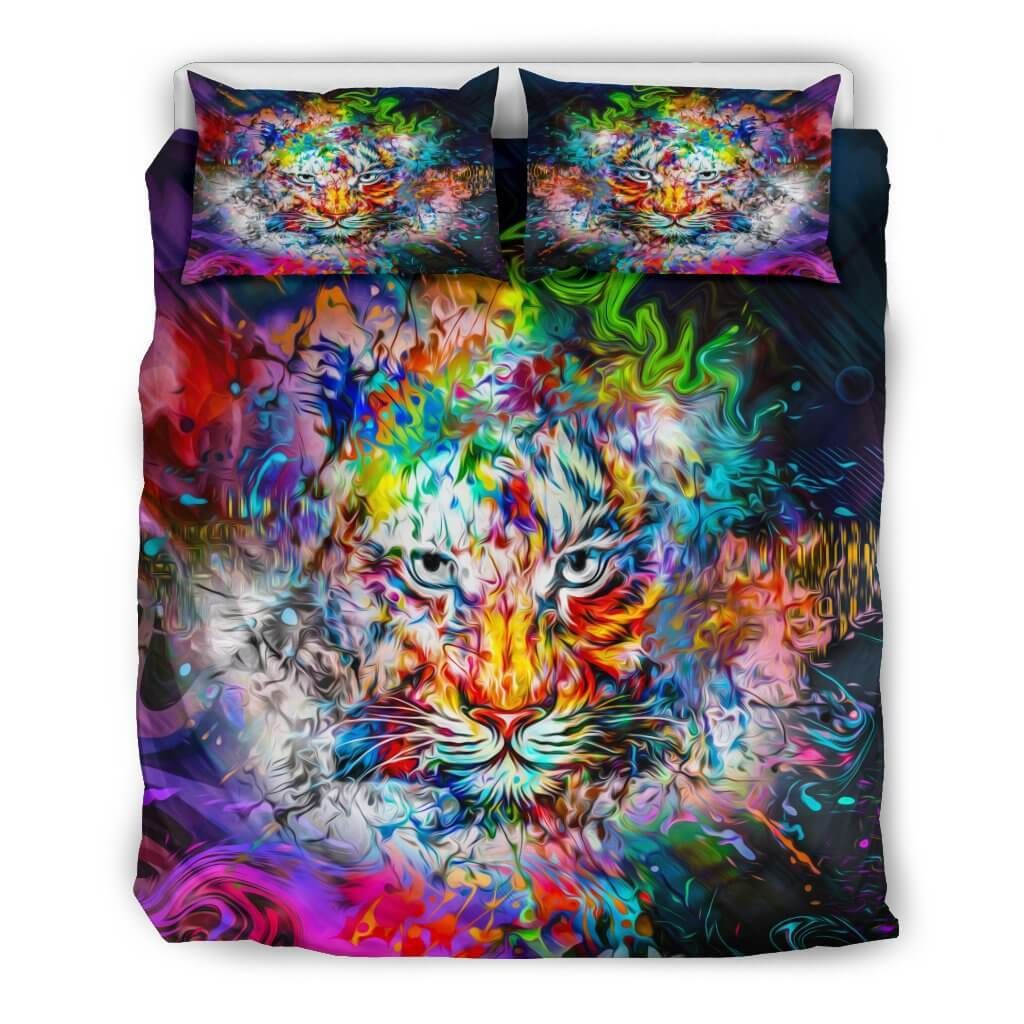 Watercolor Wild Tiger Bedding Set