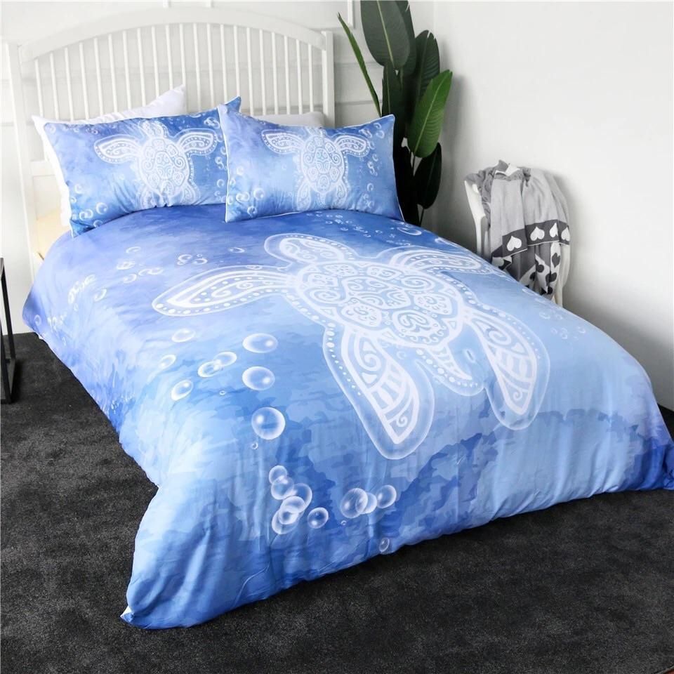 Watercolour Turtles Bedding Set