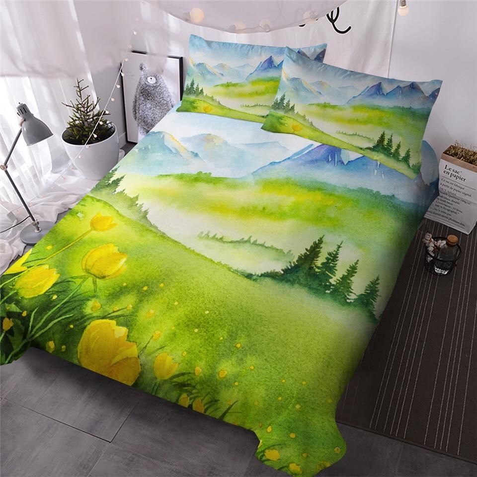 Watercolour Valley Bedding Set