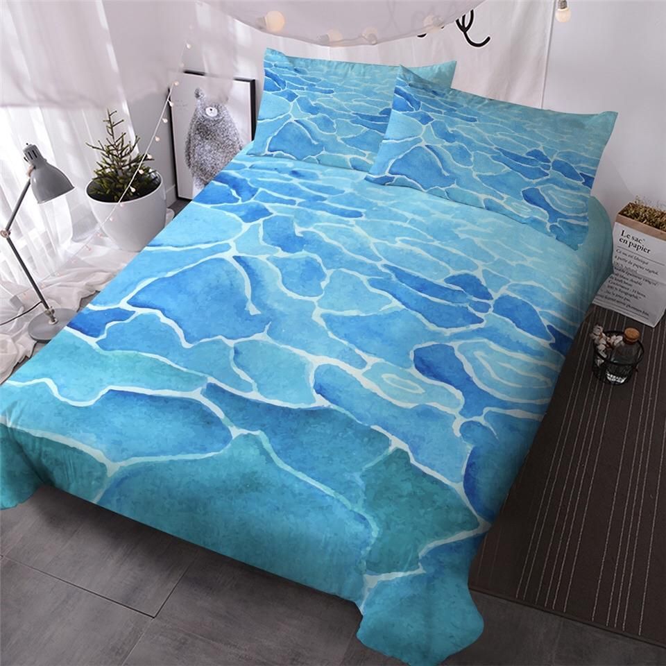 Watercolour Water Bedding Set