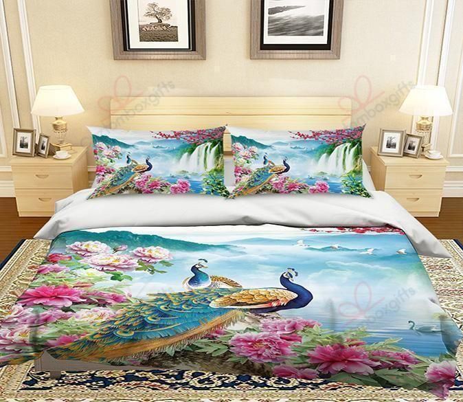 Waterfall Peacock Bedding Set