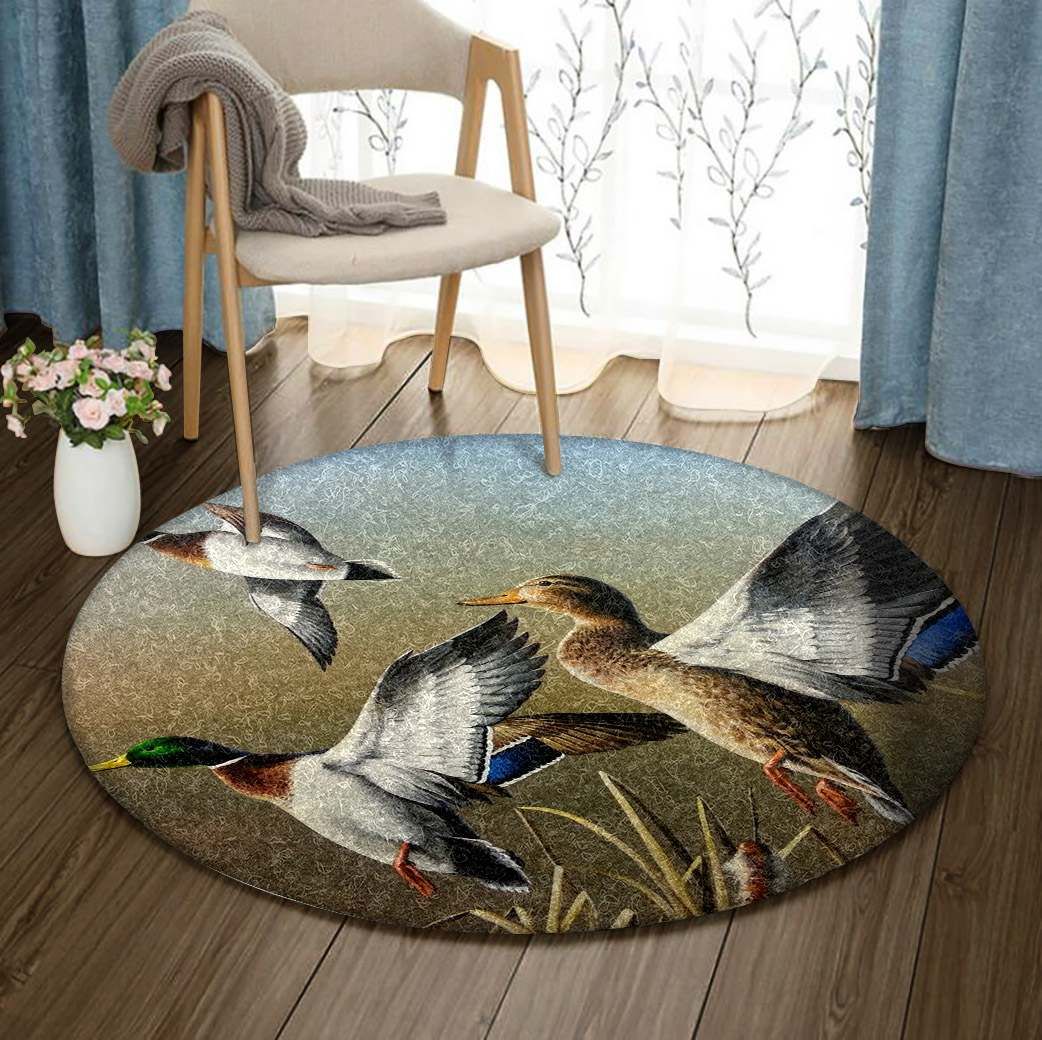 Waterfowl Round Carpet