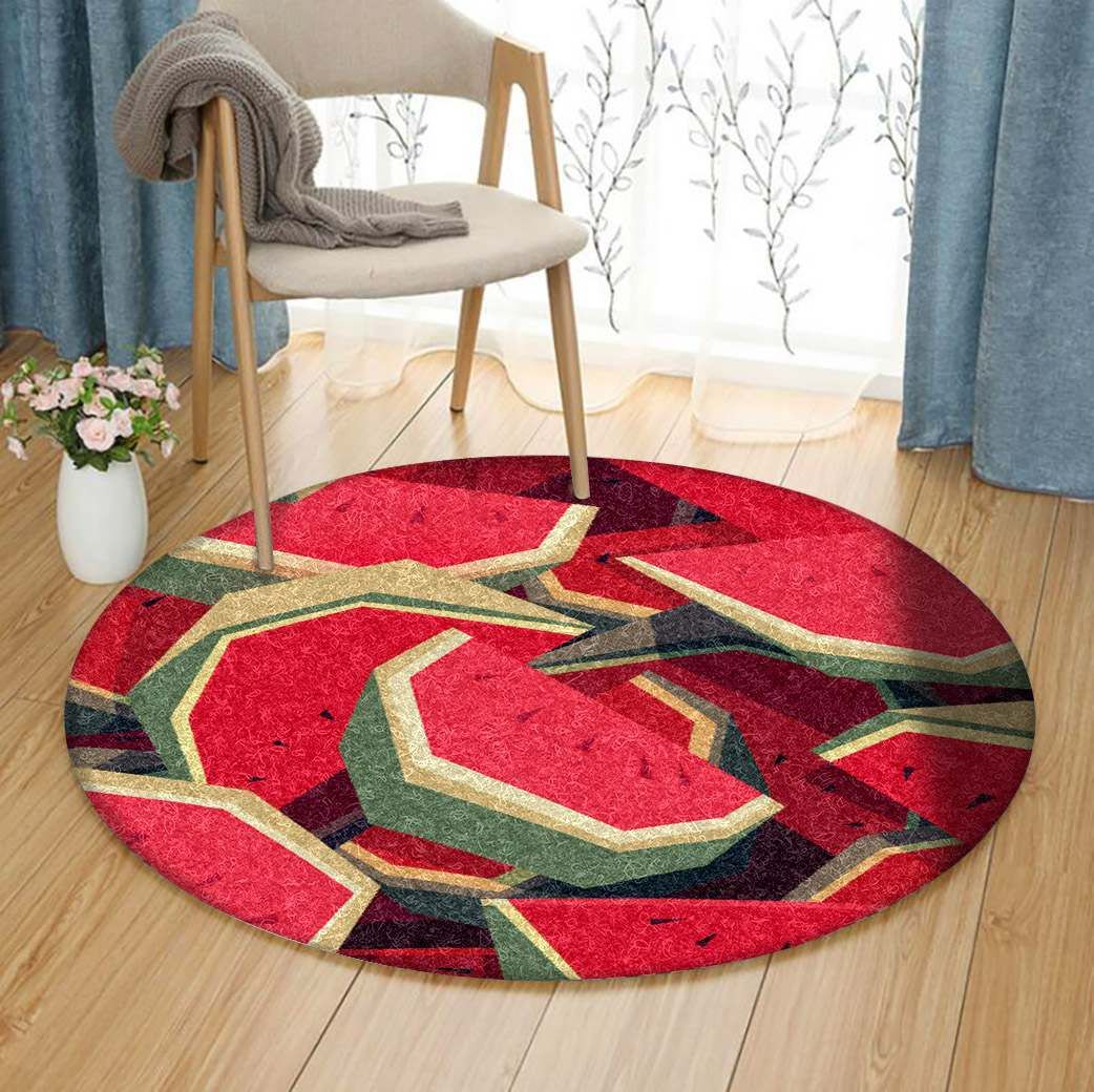 Watermelon Round Carpet