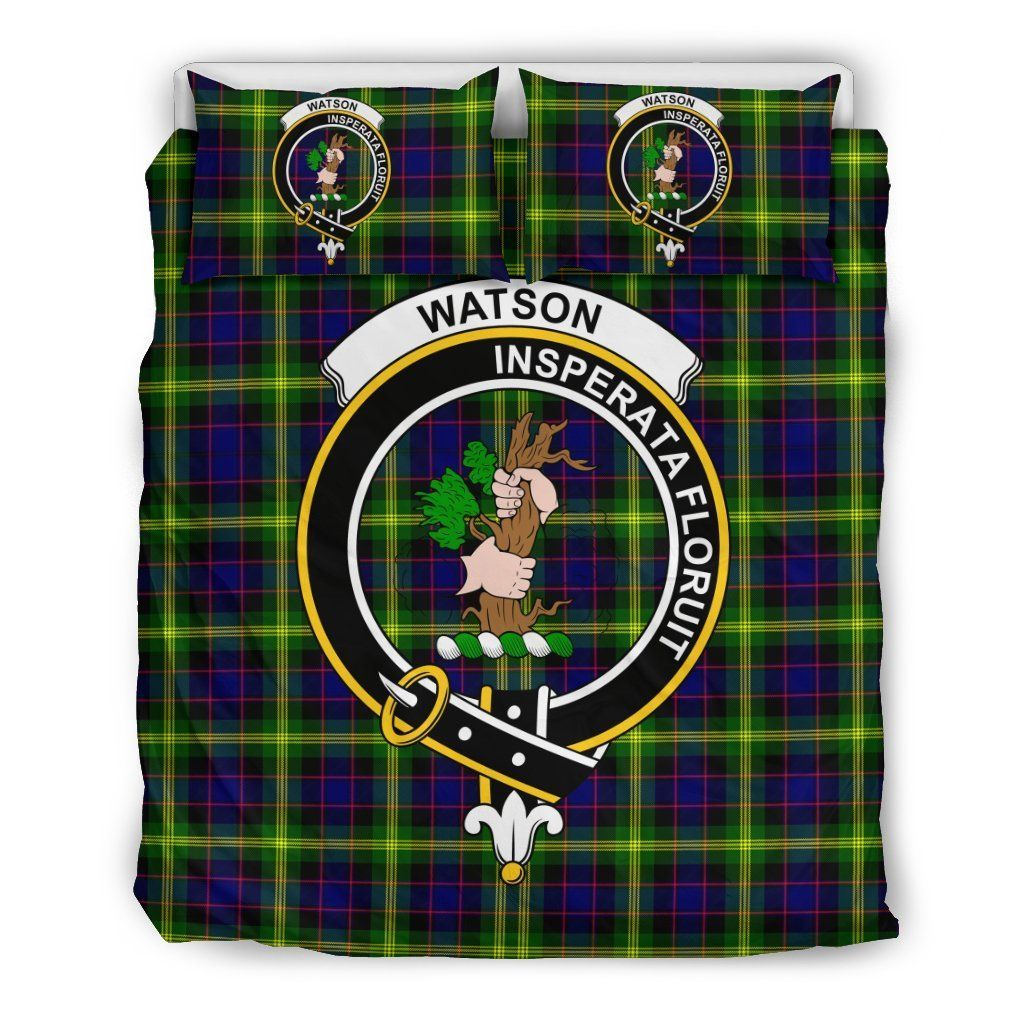 Watson Clan Badge Tartan Bedding Set