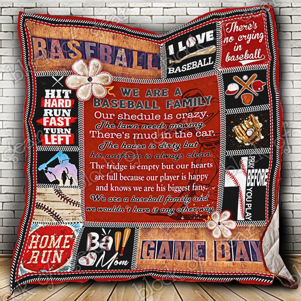 We Are A Baseball Family Quilt Mlh482 Dhc11124071Dd