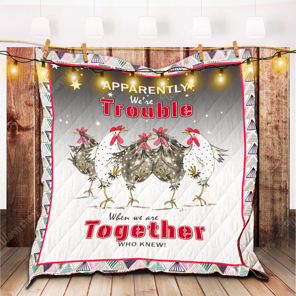 We Are Together Chicken Quilt Blanket Kb Dhc1312535Dd