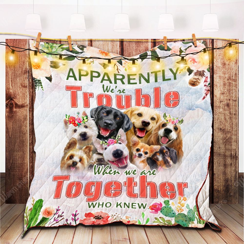 We Are Together Dogs Quilt Blanket Kb Dhc1312548Dd