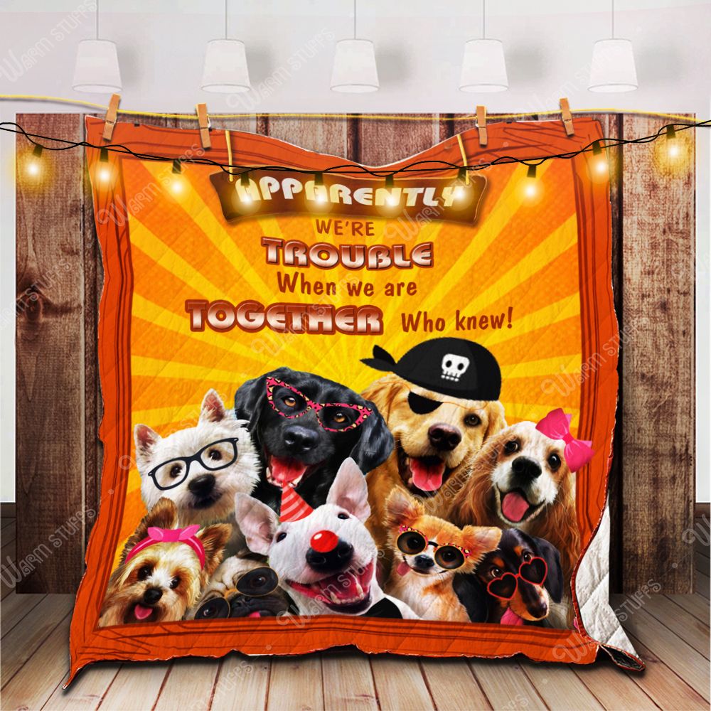 We Are Together Dogs Quilt Blanket Kp Dhc1312547Dd