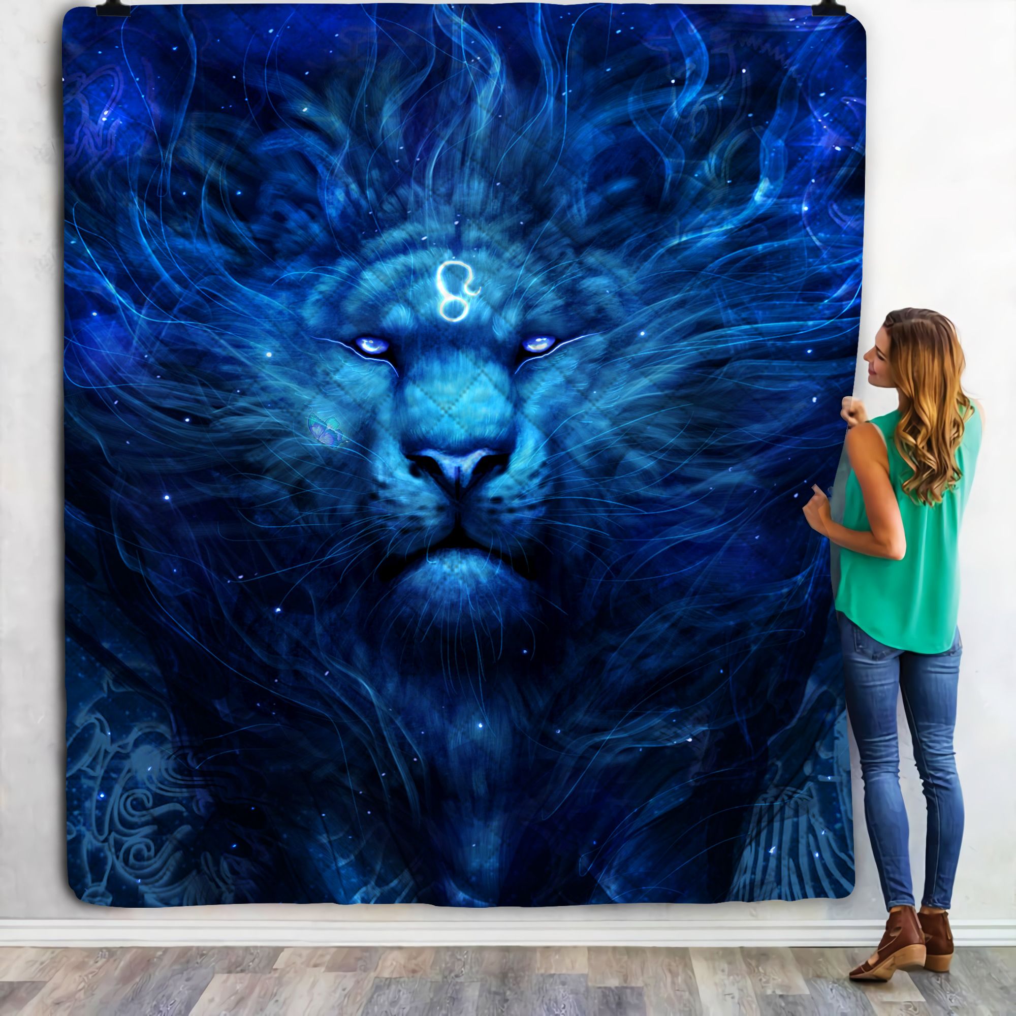 We The Lion Spirits Fleece Blanket