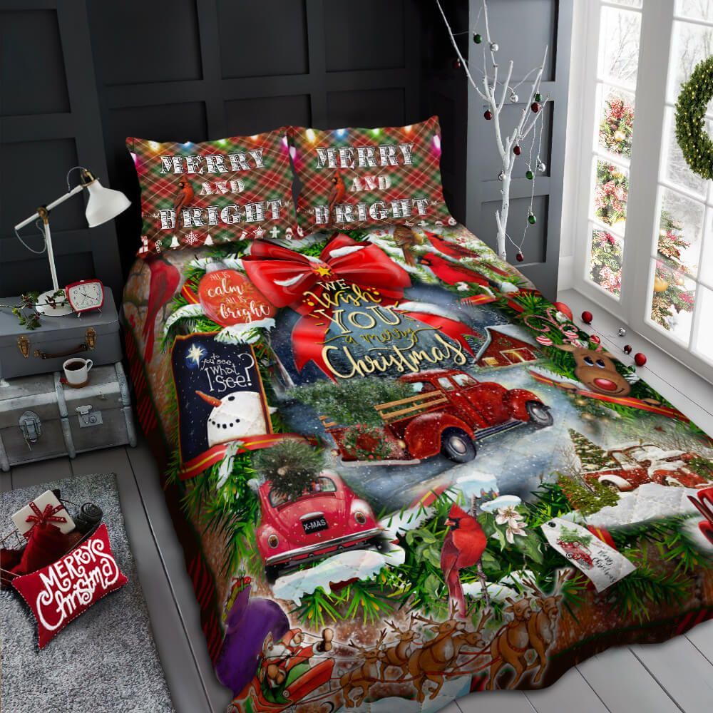 We Wish You A Merry Christmas Bedding Set
