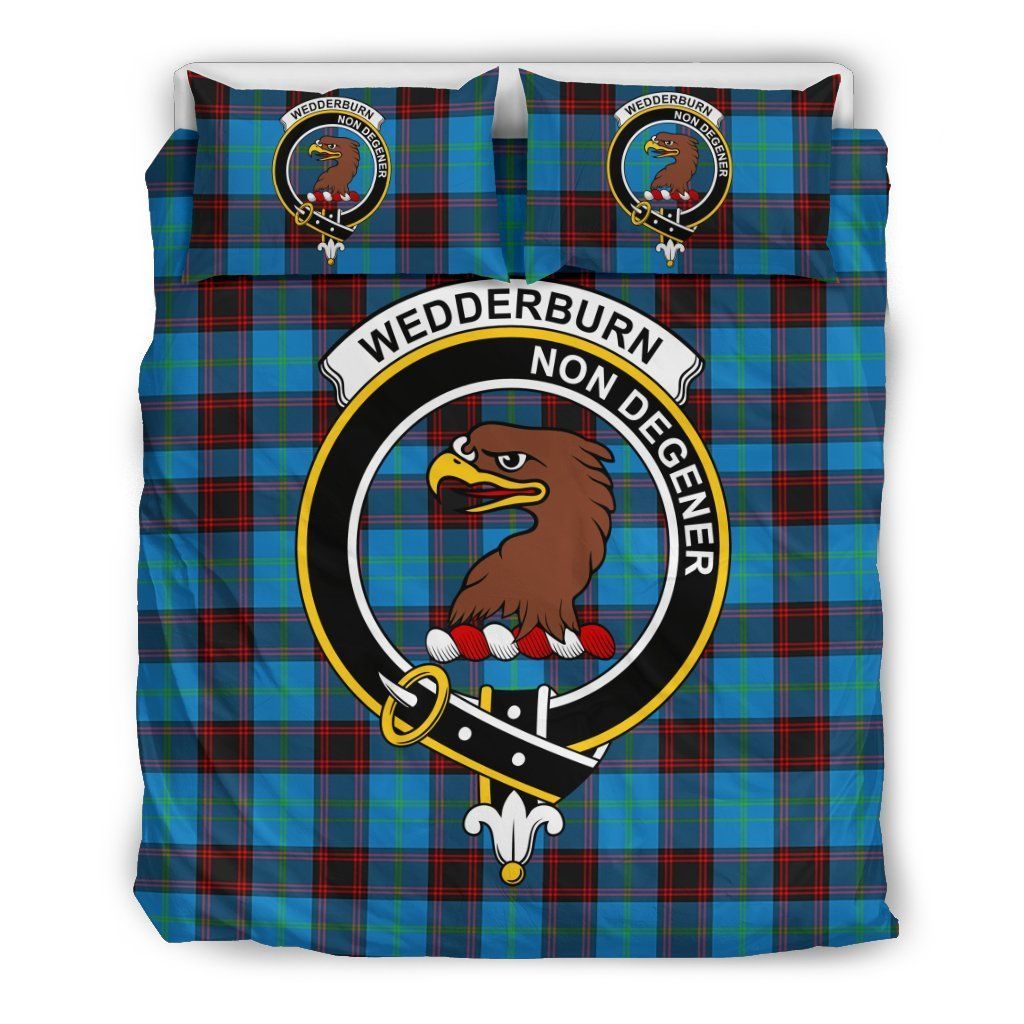 Wedderburn Clan Badge Tartan Bedding Set