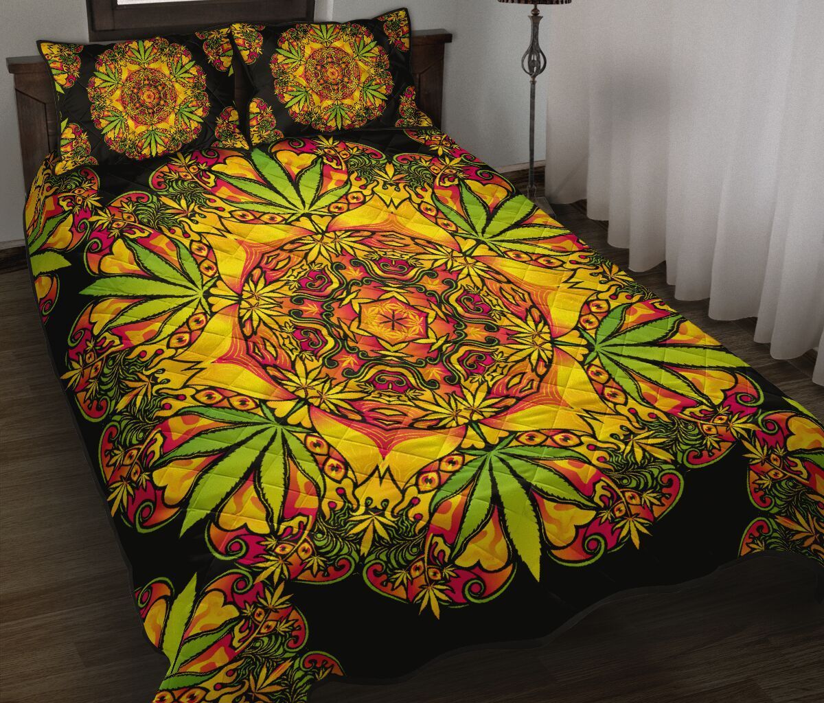 Weed Cannabis Bedding Set