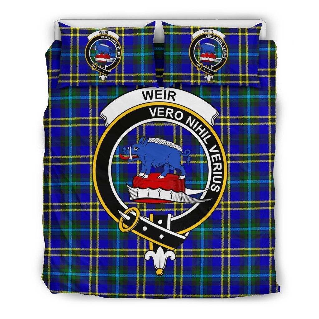 Weir Clan Badge Tartan Bedding Set