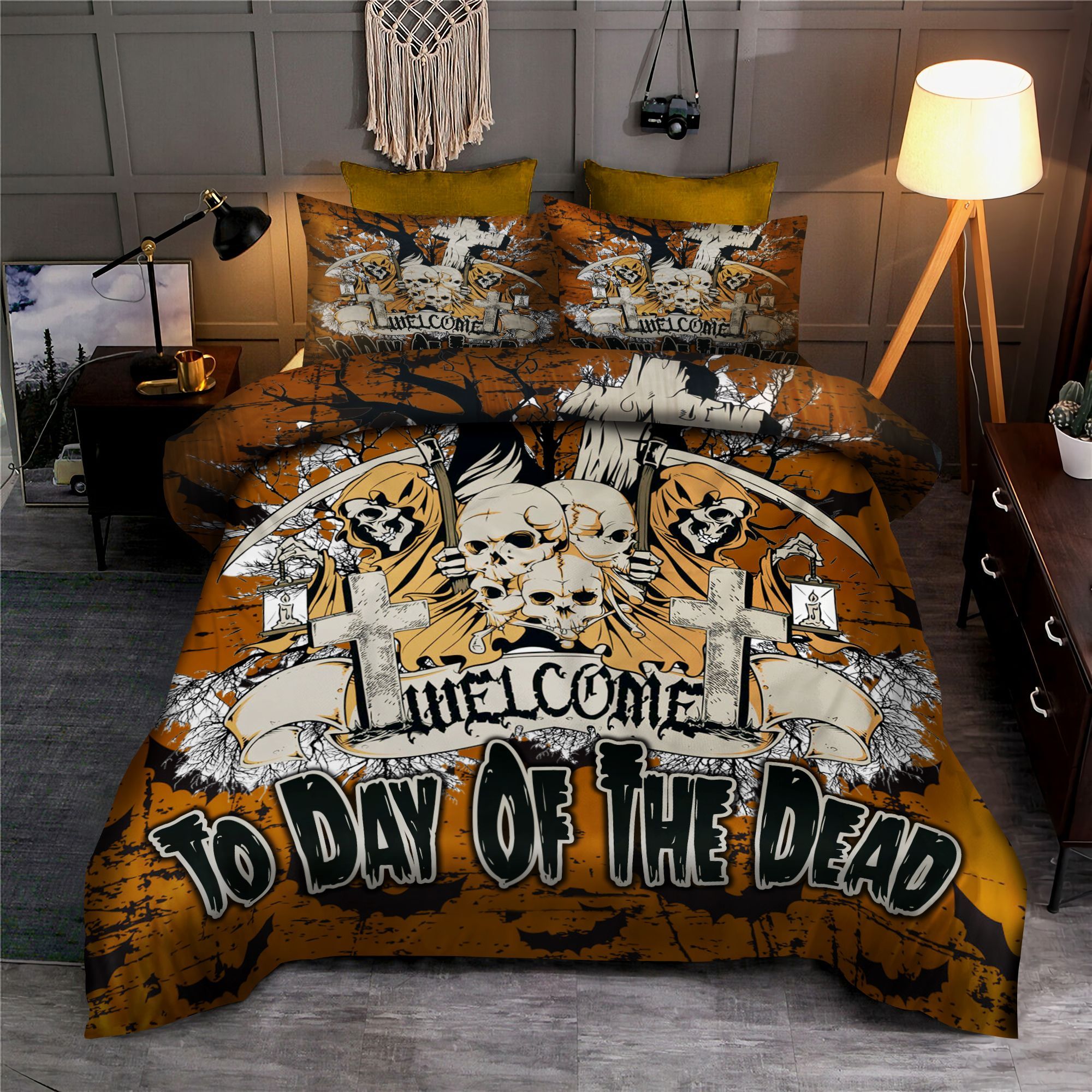 Welcome To Day Of The Dead Bedding Set