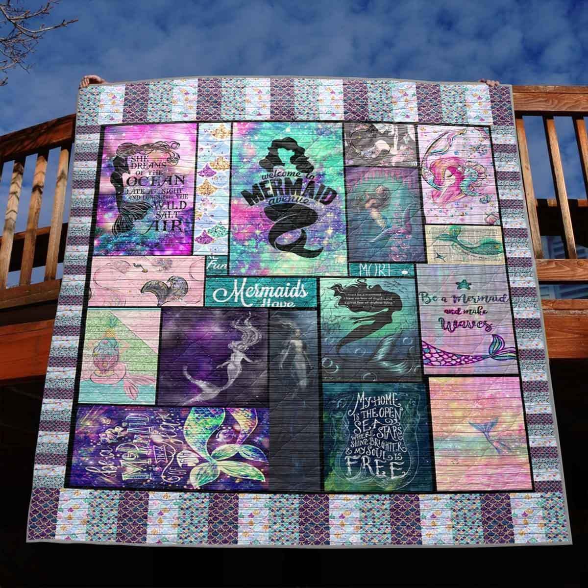 Welcome To Mermaid Avenue PKT240649 Quilt Blanket