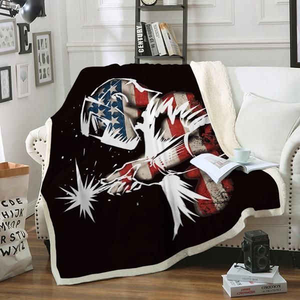 Welder Sherpa Fleece Blanket