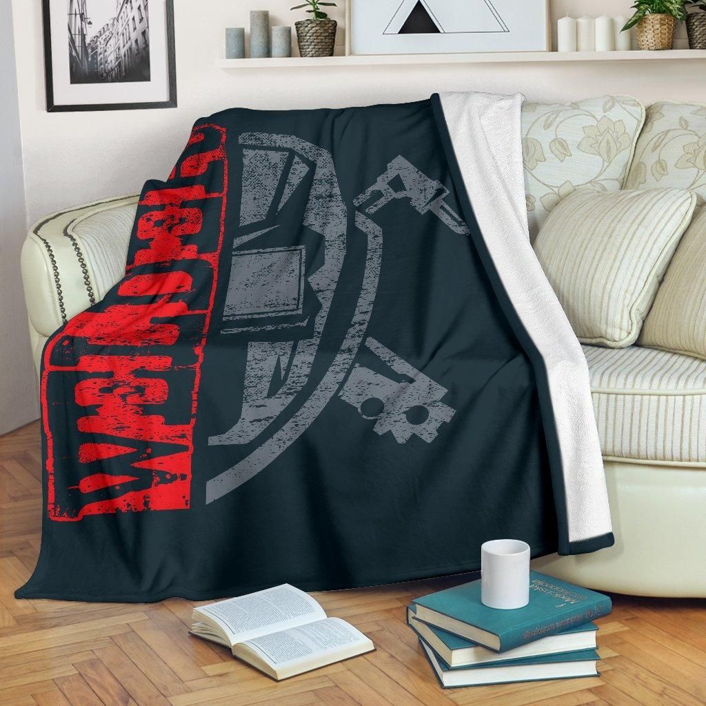 Welder Sherpa Fleece Blanket