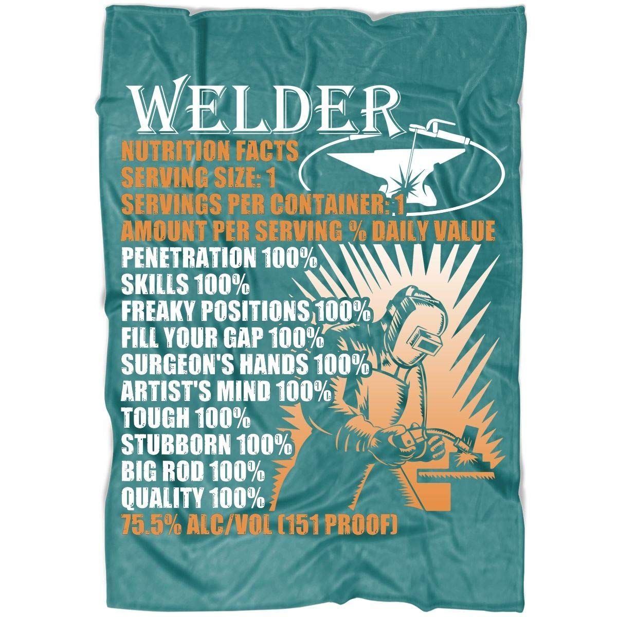 Welder Sherpa Fleece Blanket