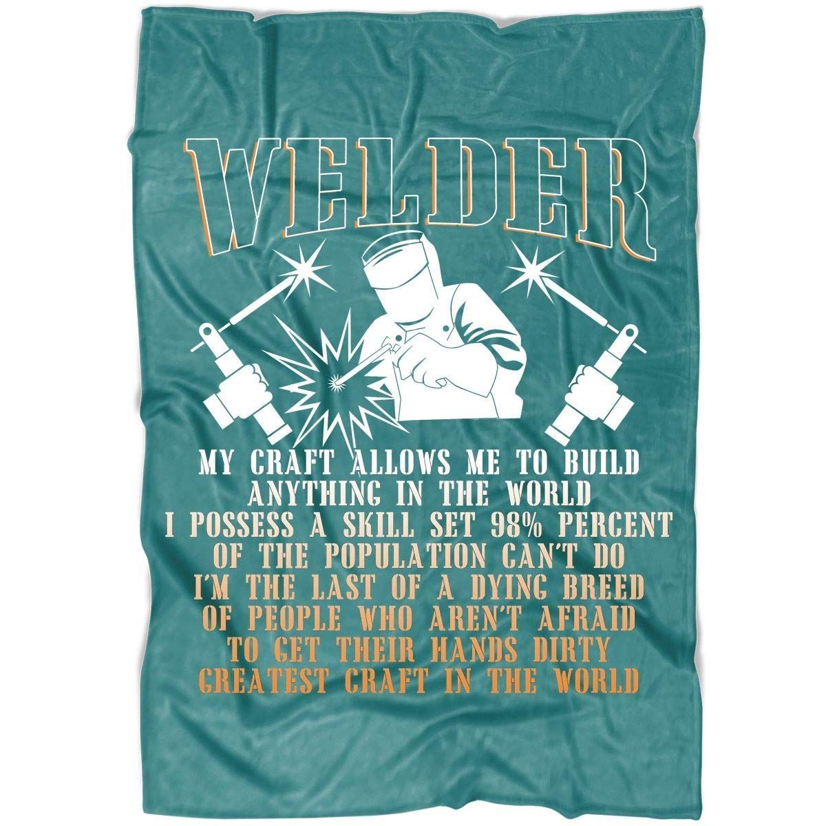Welder Sherpa Fleece Blanket