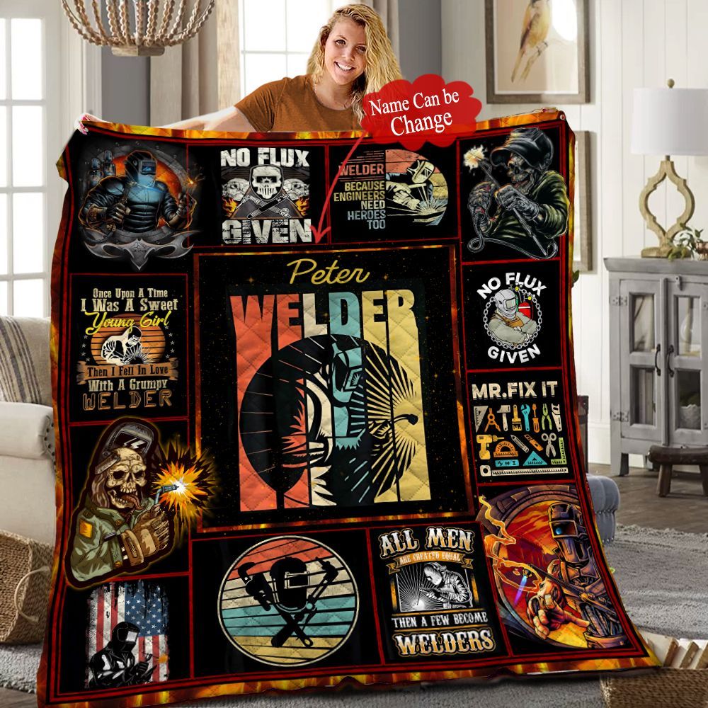 Welder Personalized Quilt Blanket HHH090605NH