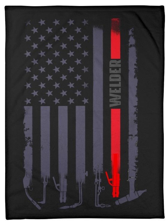 Welder Winter Sherpa Fleece Blanket