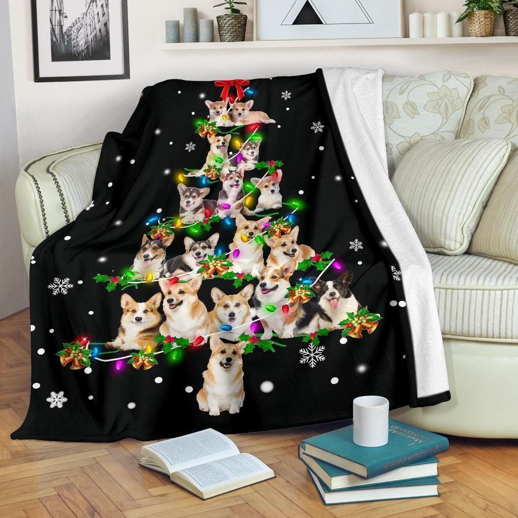 Welsh Corgi Sherpa Fleece Blanket