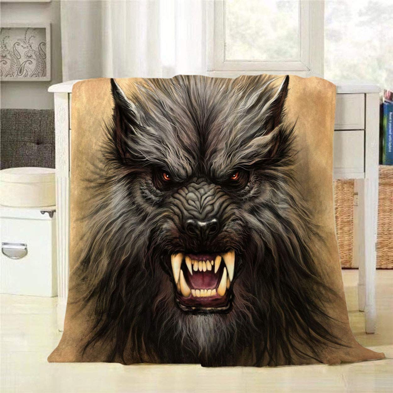 Werewolf Sherpa Fleece Blanket