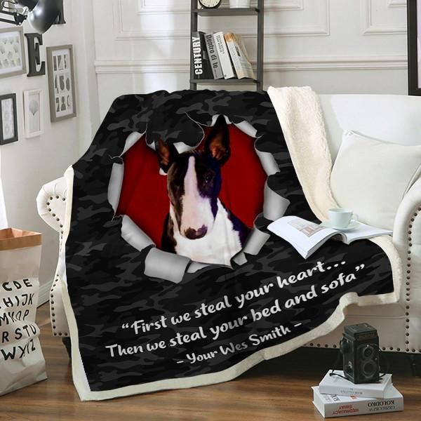 Wes Smith Dog Sherpa Fleece Blanket