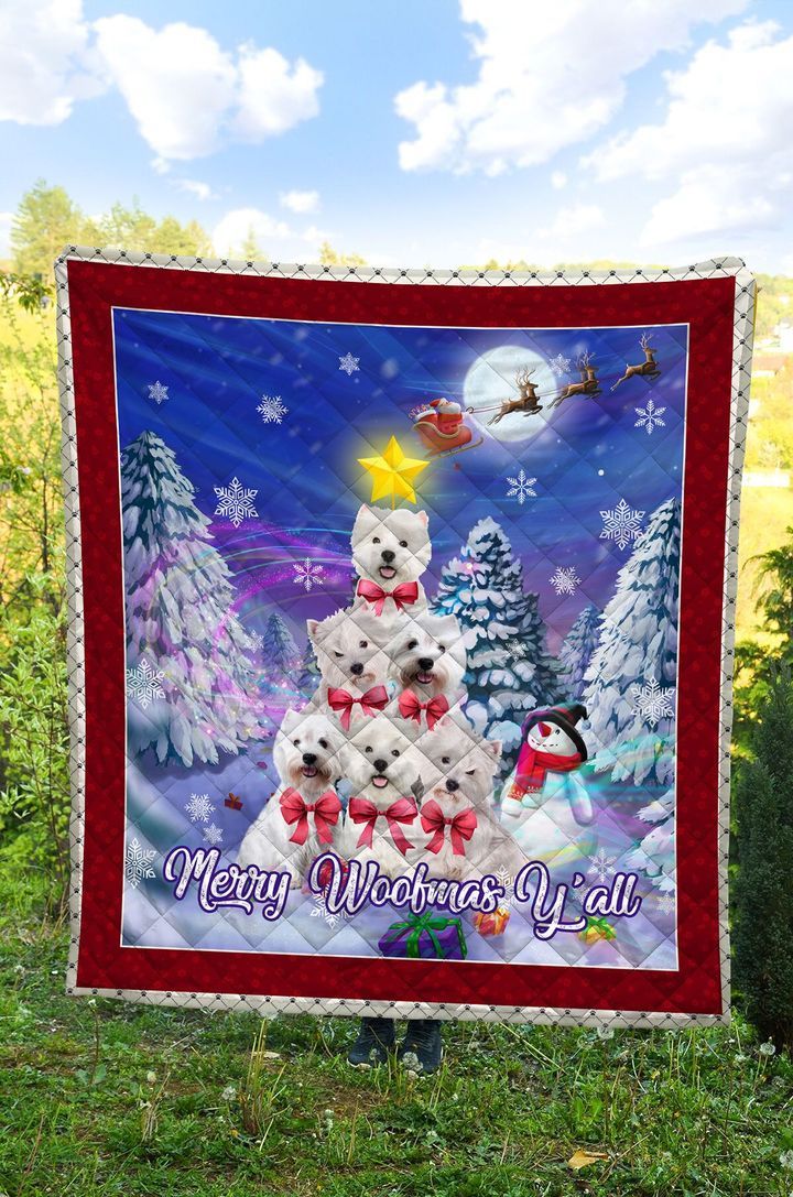 West Highland White Terrier Christmas DTC2311705 Quilt Blanket