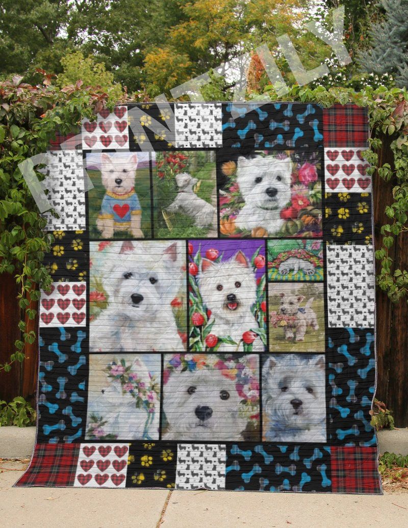 West Highland White Terrier Please Dont Stop The Music Quilt Blanket DHC31121803TD