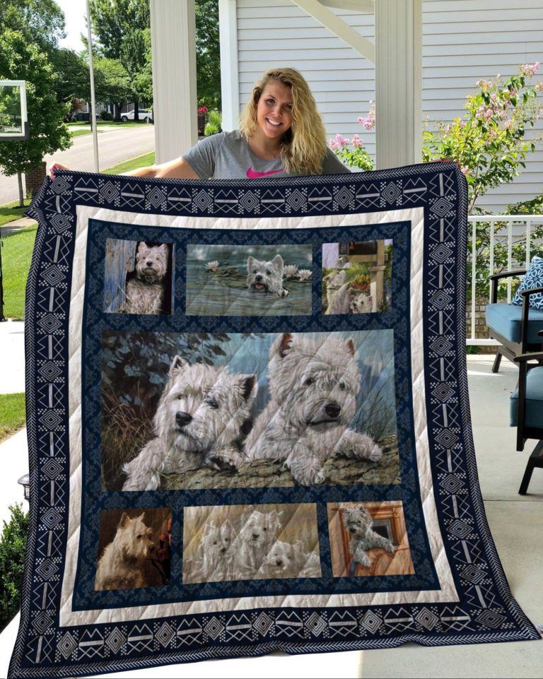 West Highland White Terrier Quilt Blanket DHC2911465VT