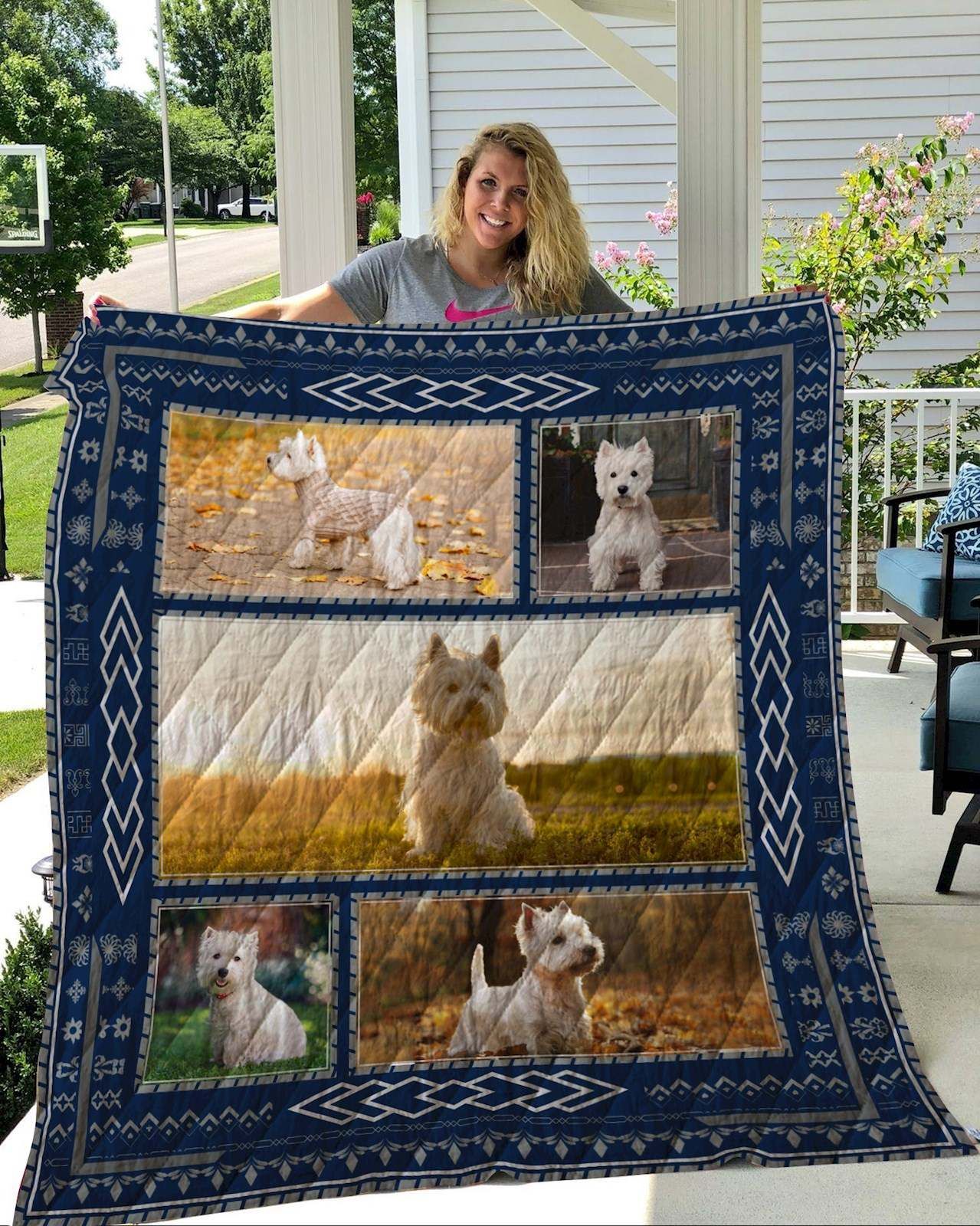 West Highland White Terrier Quilt Blanket DHC2911466VT