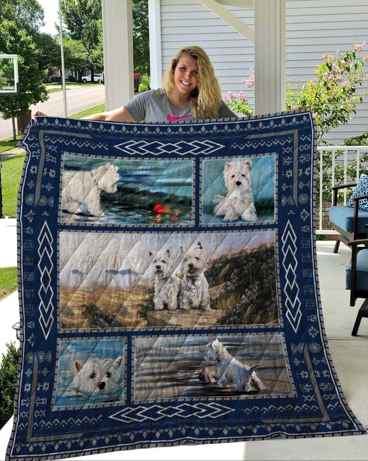 West Highland White Terrier Quilt Blanket DHC2911467VT
