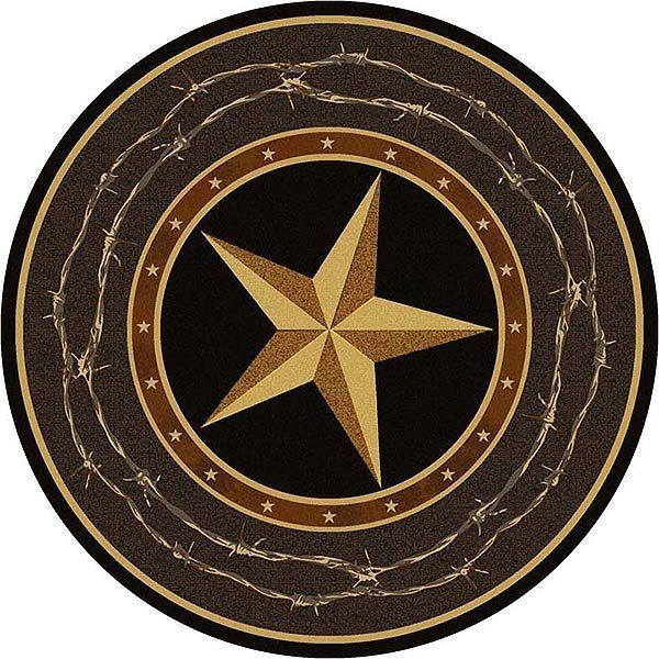 Western Don’t Fence Me In Round Carpet